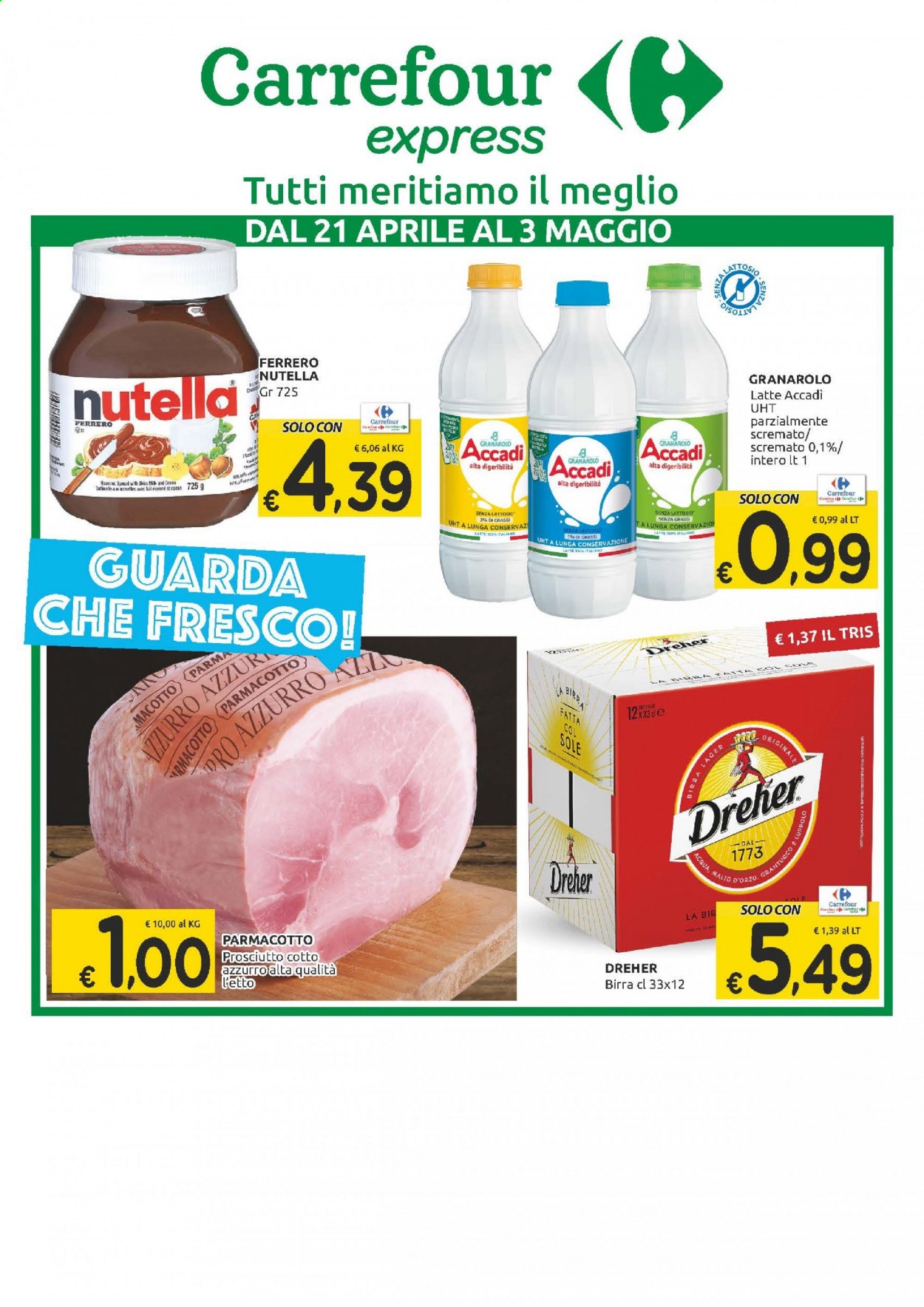 Leták Carrefour - 21.4.2021 - 3.5.2021. Strana 1