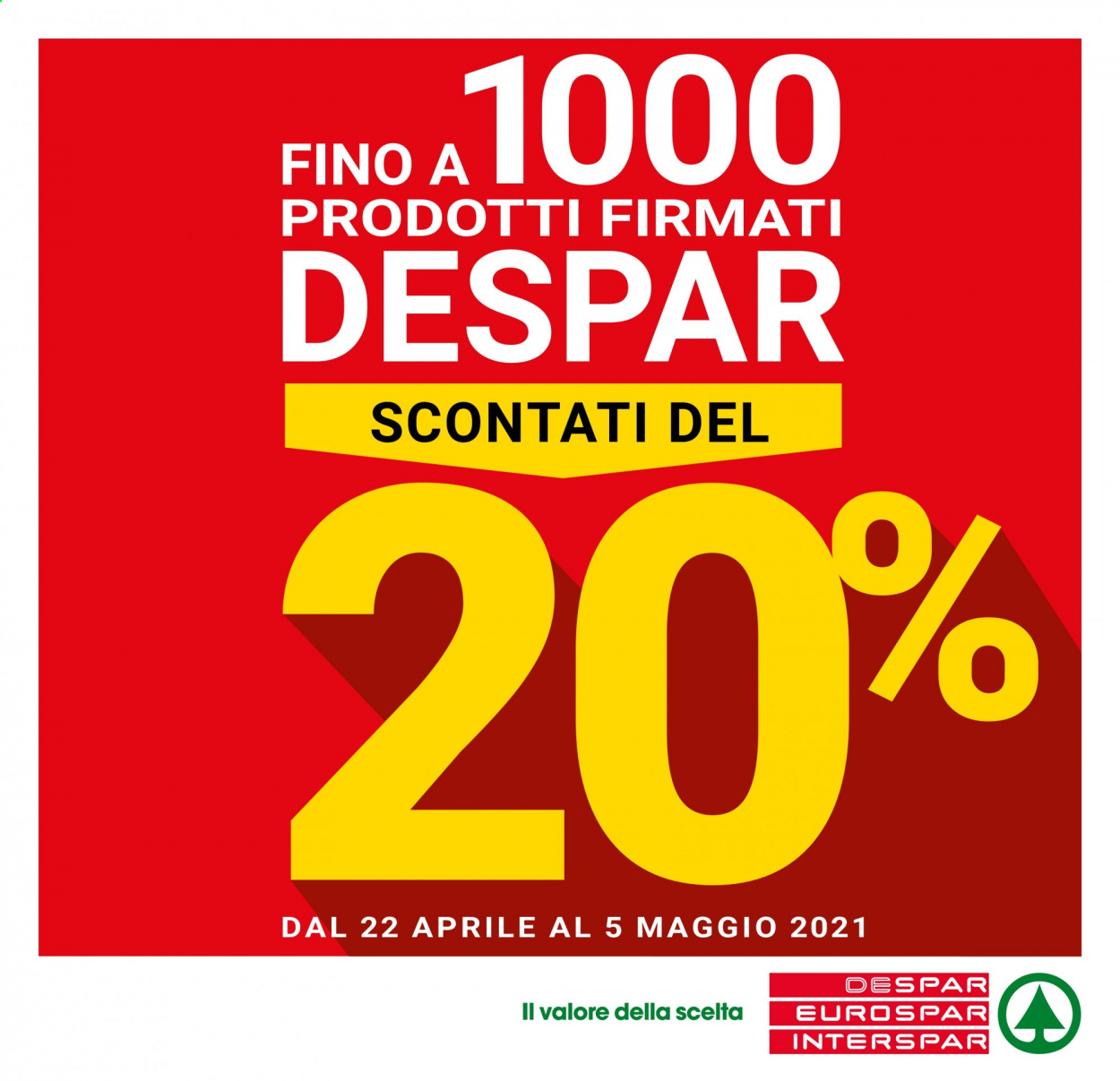 Volantino Eurospar - 22/4/2021 - 5/5/2021. Pagina 1
