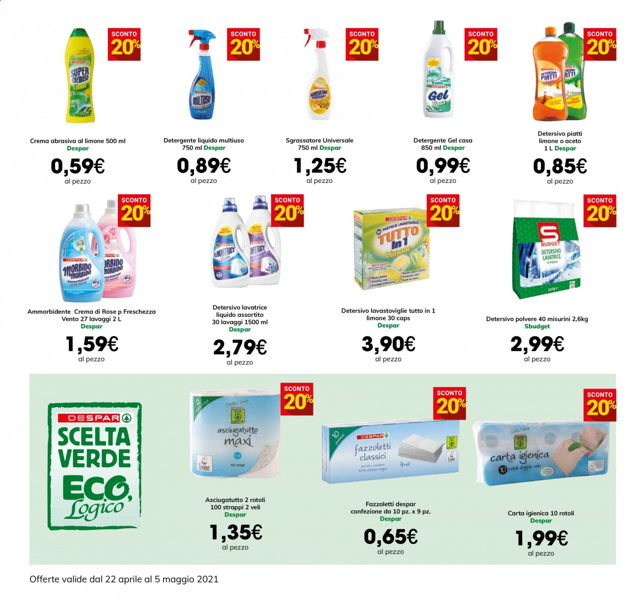 Volantino Eurospar - 22/4/2021 - 5/5/2021. Pagina 14