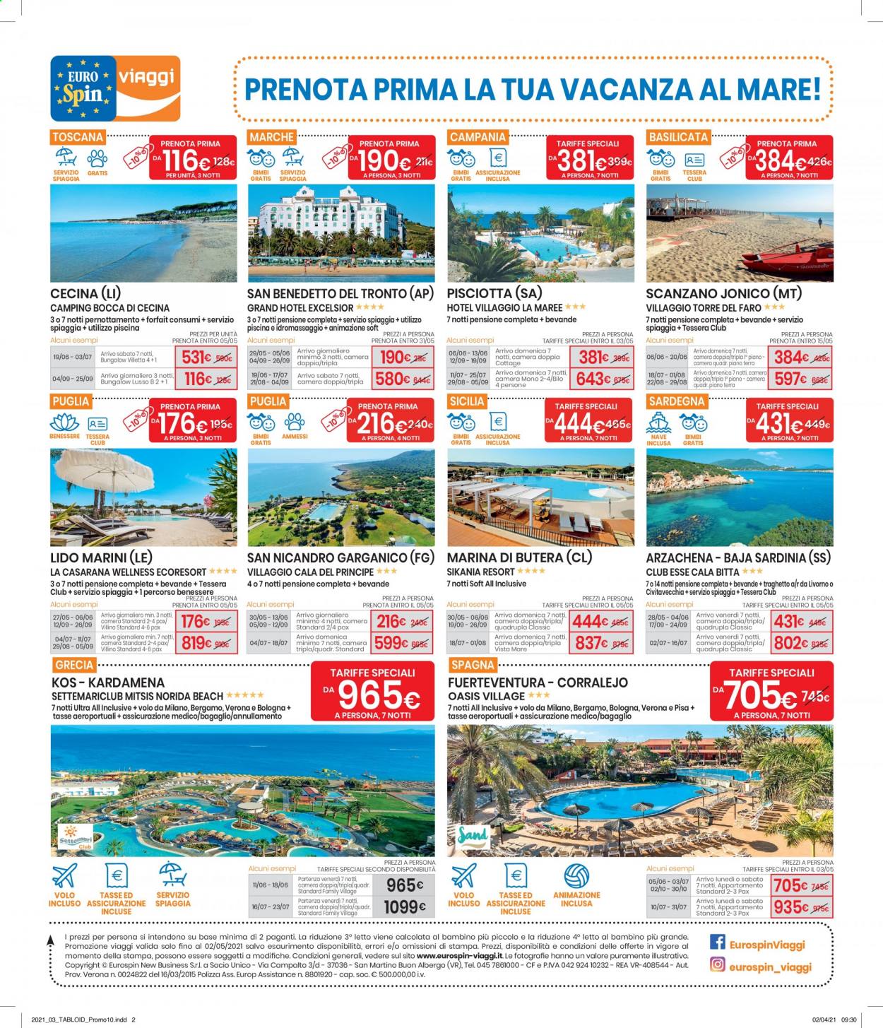 Volantino EuroSpin - 22/4/2021 - 2/5/2021. Pagina 1