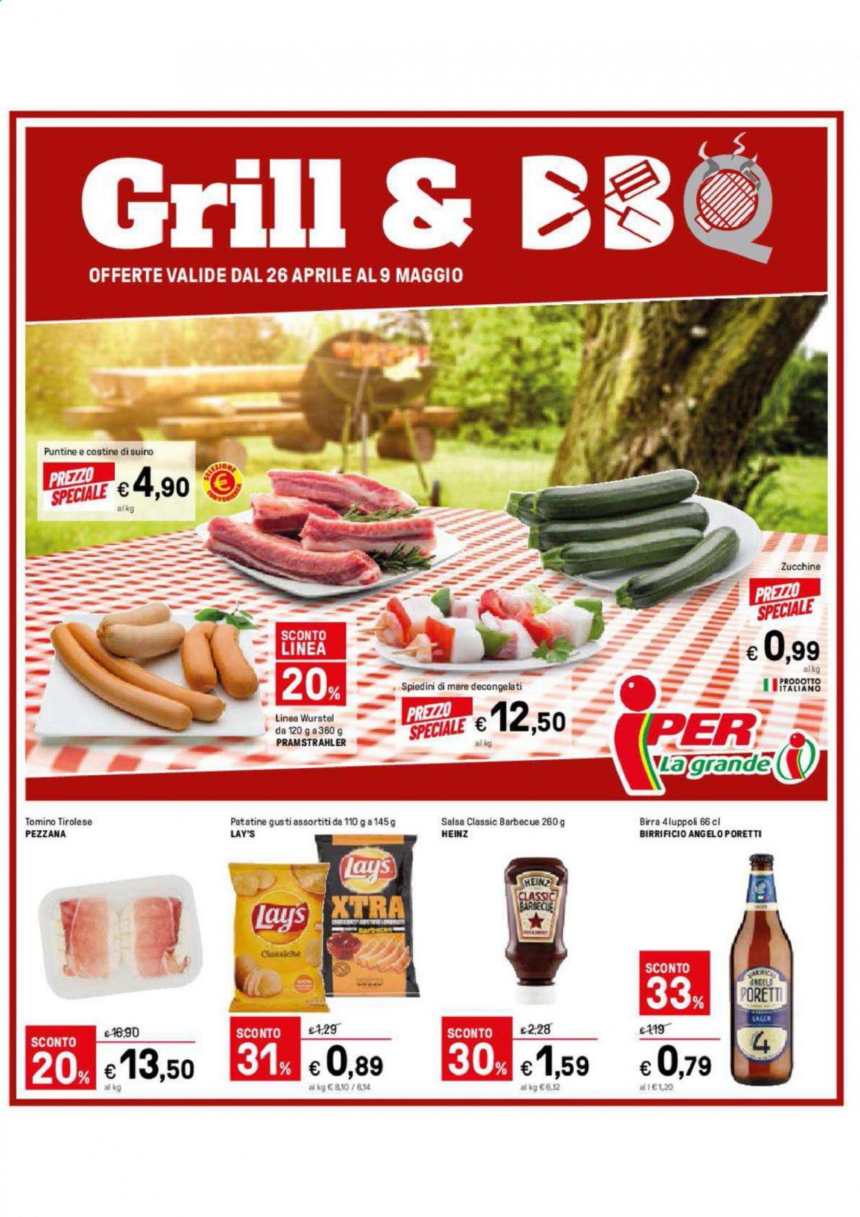 Volantino Iper, La grande i - 26/4/2021 - 9/5/2021. Pagina 1