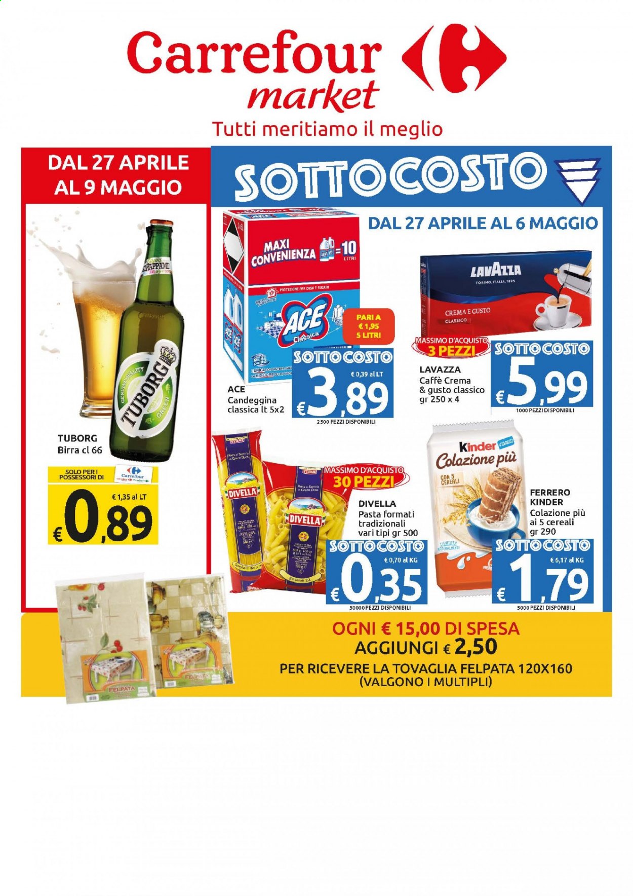Leták Carrefour - 27.4.2021 - 9.5.2021. Strana 1