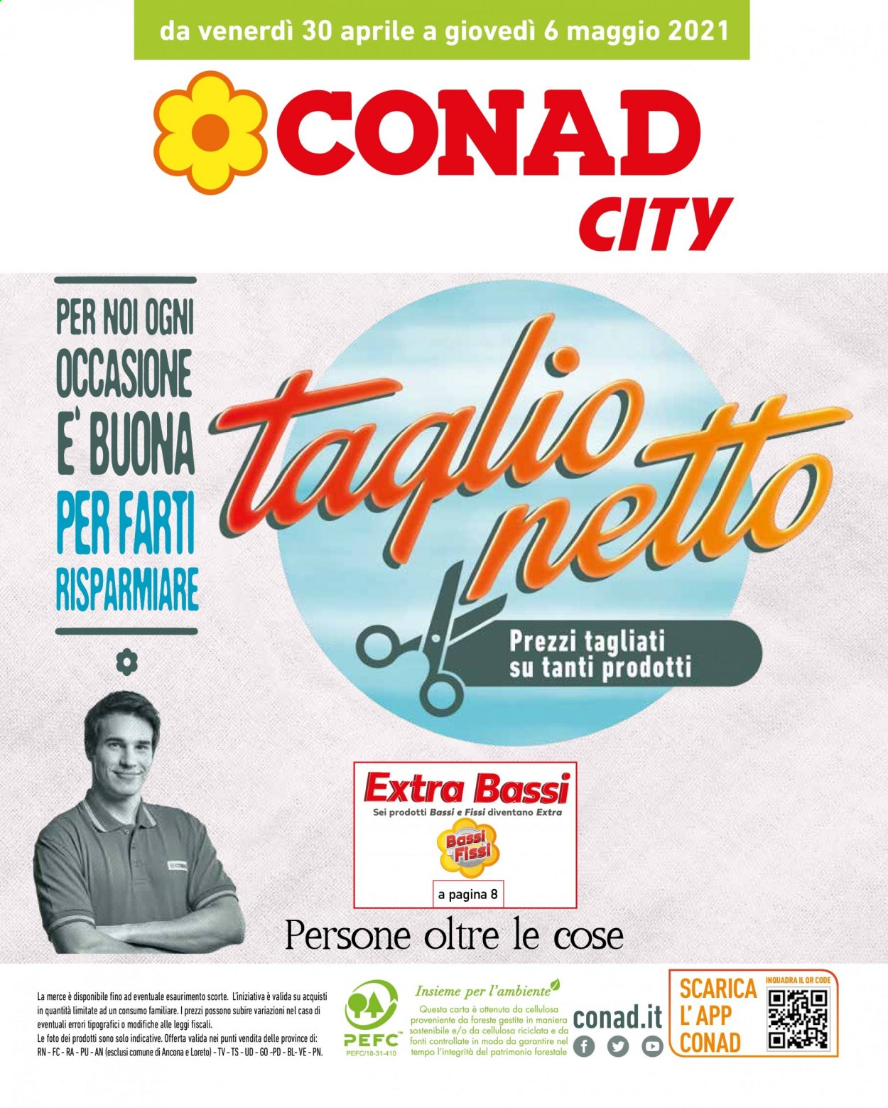 thumbnail - Volantino Conad - 30/4/2021 - 6/5/2021 - Prodotti in offerta - televisore. Pagina 1.
