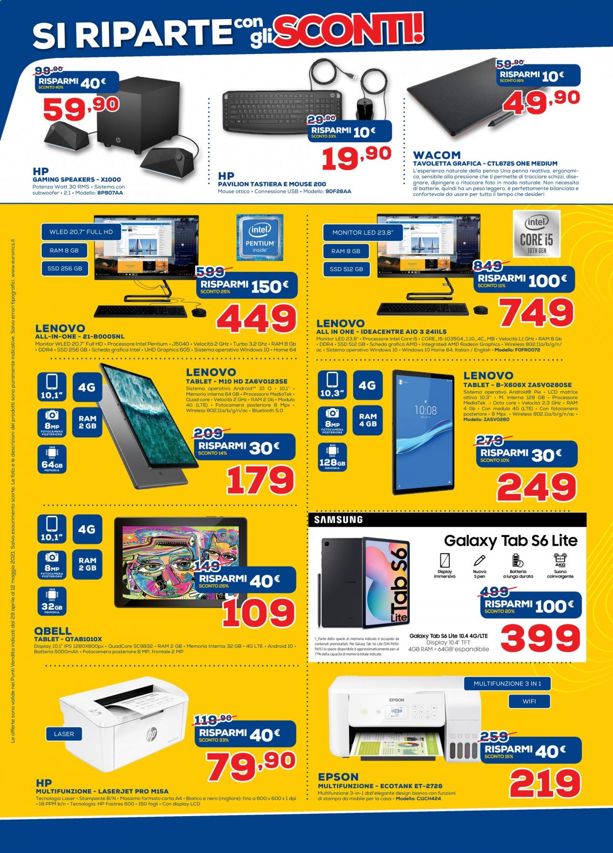 Volantino Euronics - 29/4/2021 - 12/5/2021. Pagina 8