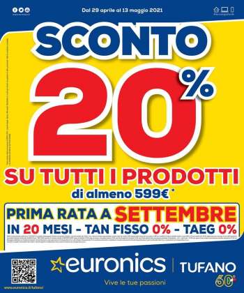 Volantino Euronics - 29.4.2021 - 13.5.2021.