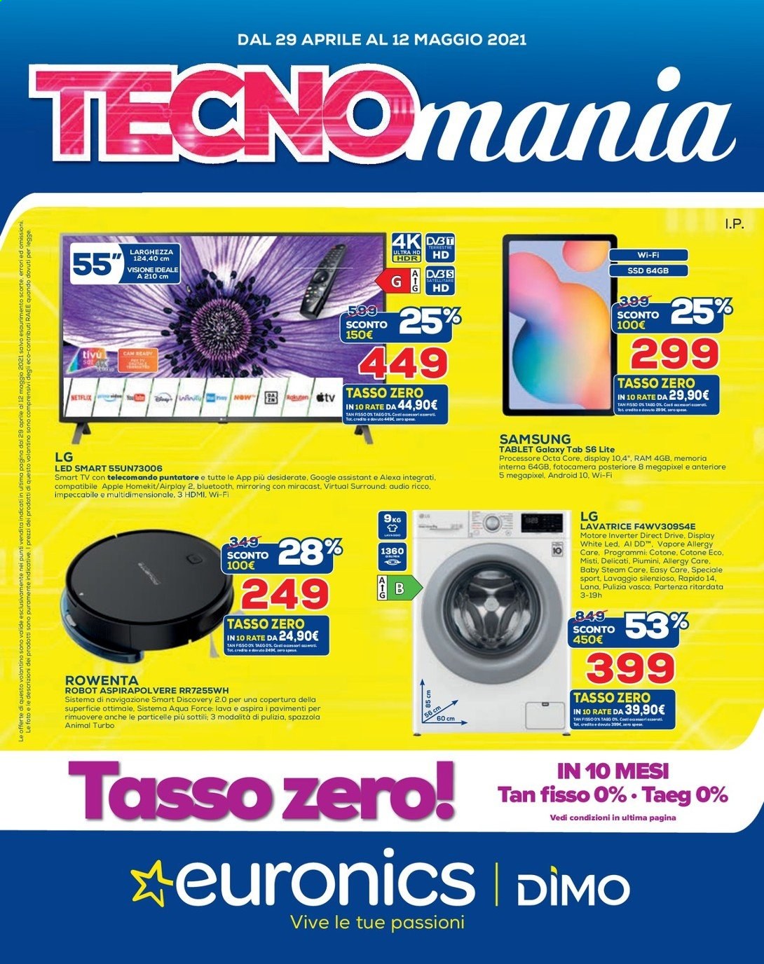 Volantino Euronics - 29/4/2021 - 12/5/2021. Pagina 1