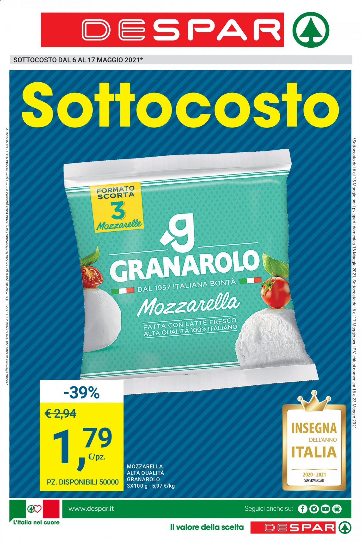 Volantino Despar - 6/5/2021 - 19/5/2021. Pagina 1
