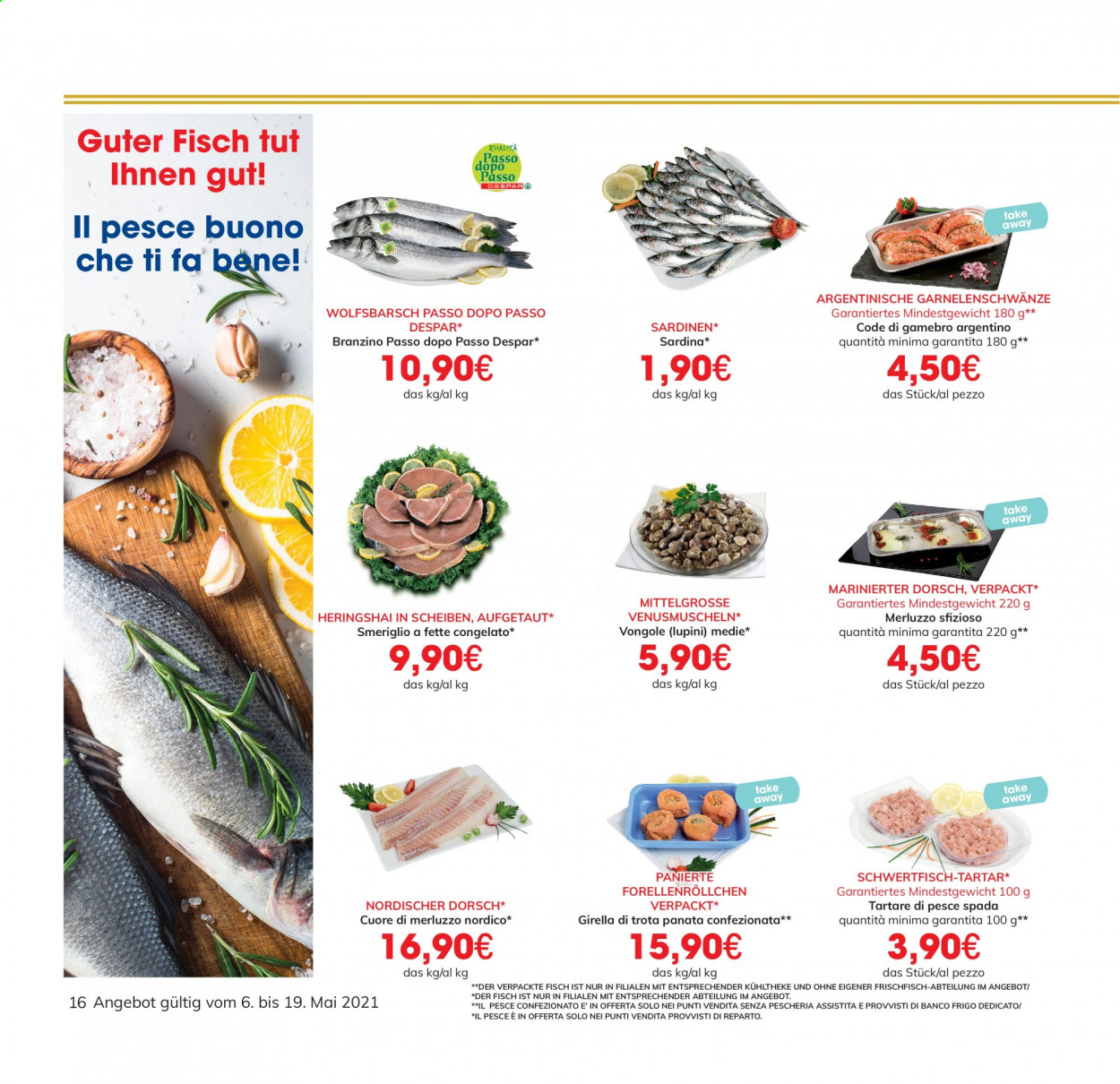 Volantino Eurospar - 6/5/2021 - 19/5/2021. Pagina 16