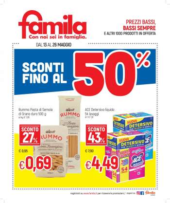 Volantino Famila - 13.5.2021 - 26.5.2021.