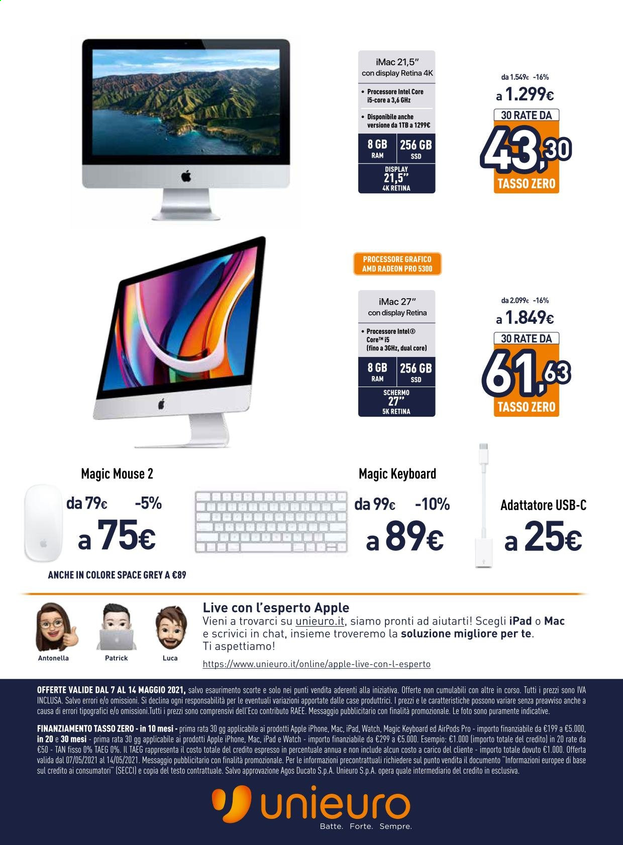Volantino Unieuro - 7/5/2021 - 14/5/2021. Pagina 14