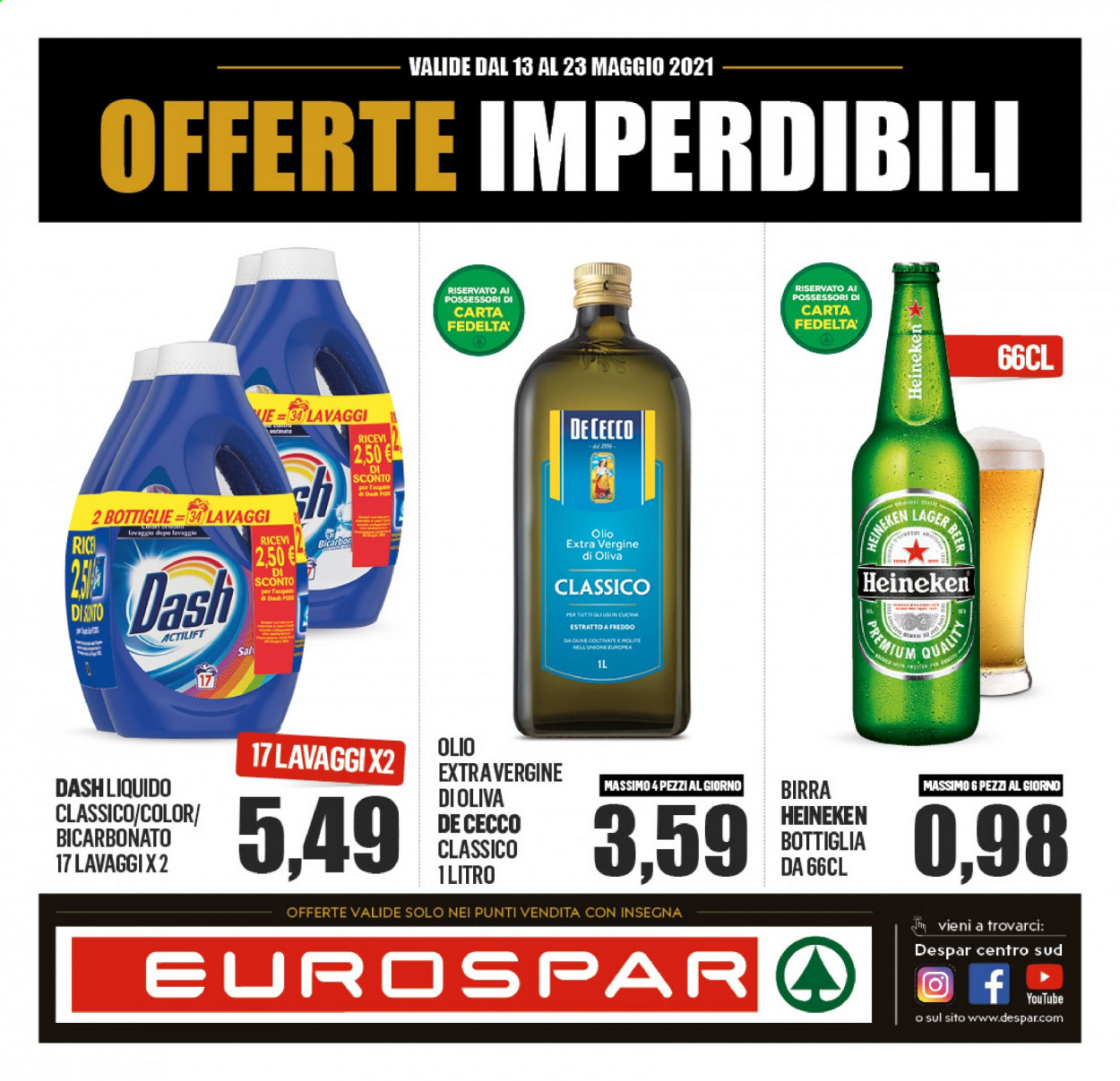 Volantino Eurospar - 13/5/2021 - 23/5/2021. Pagina 1