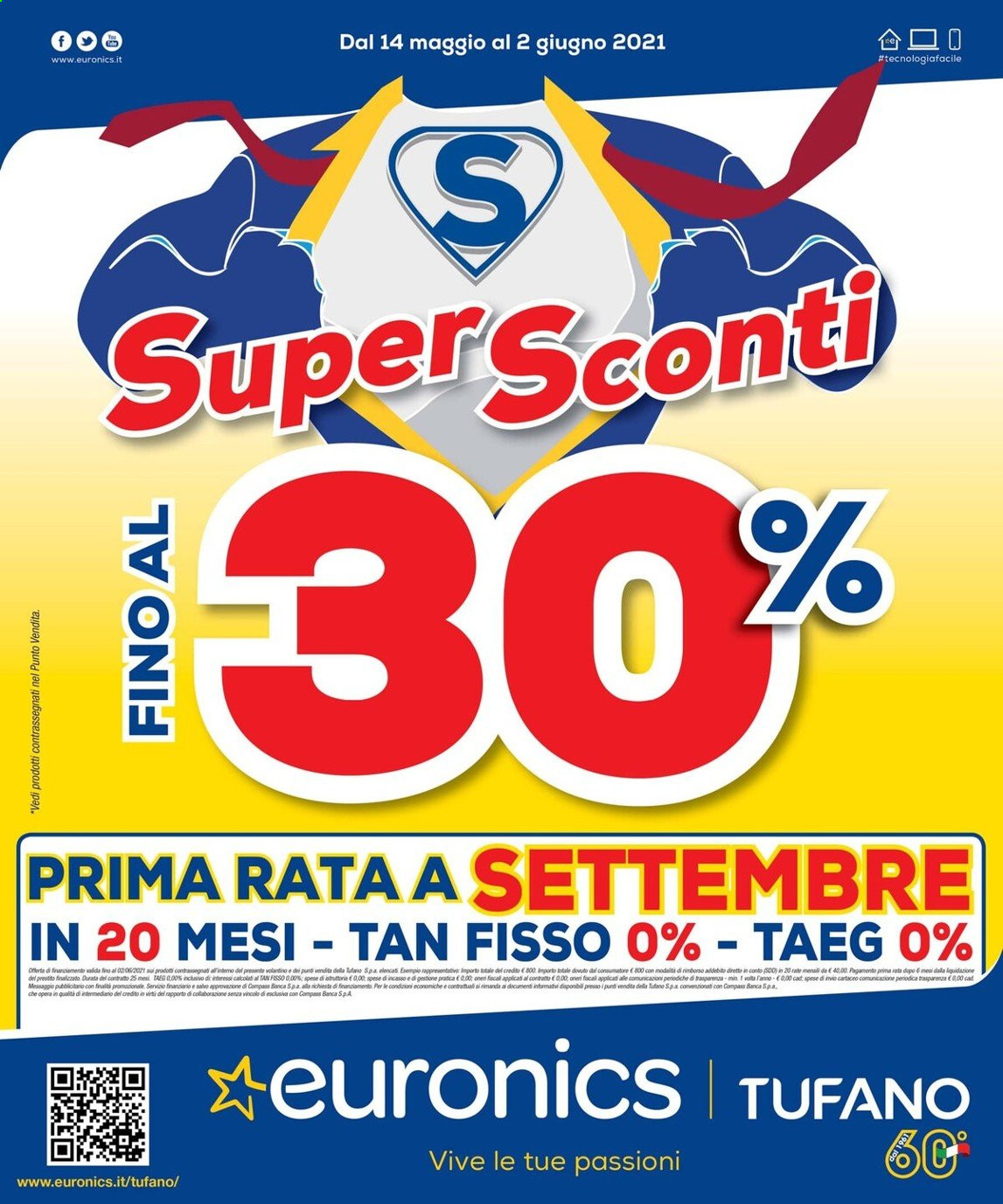 Volantino Euronics - 14/5/2021 - 2/6/2021. Pagina 1