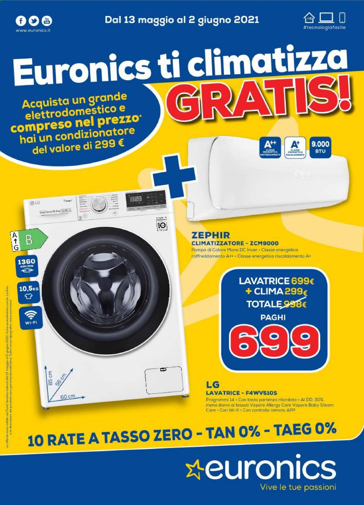 Volantino Euronics - 13/5/2021 - 2/6/2021. Pagina 1