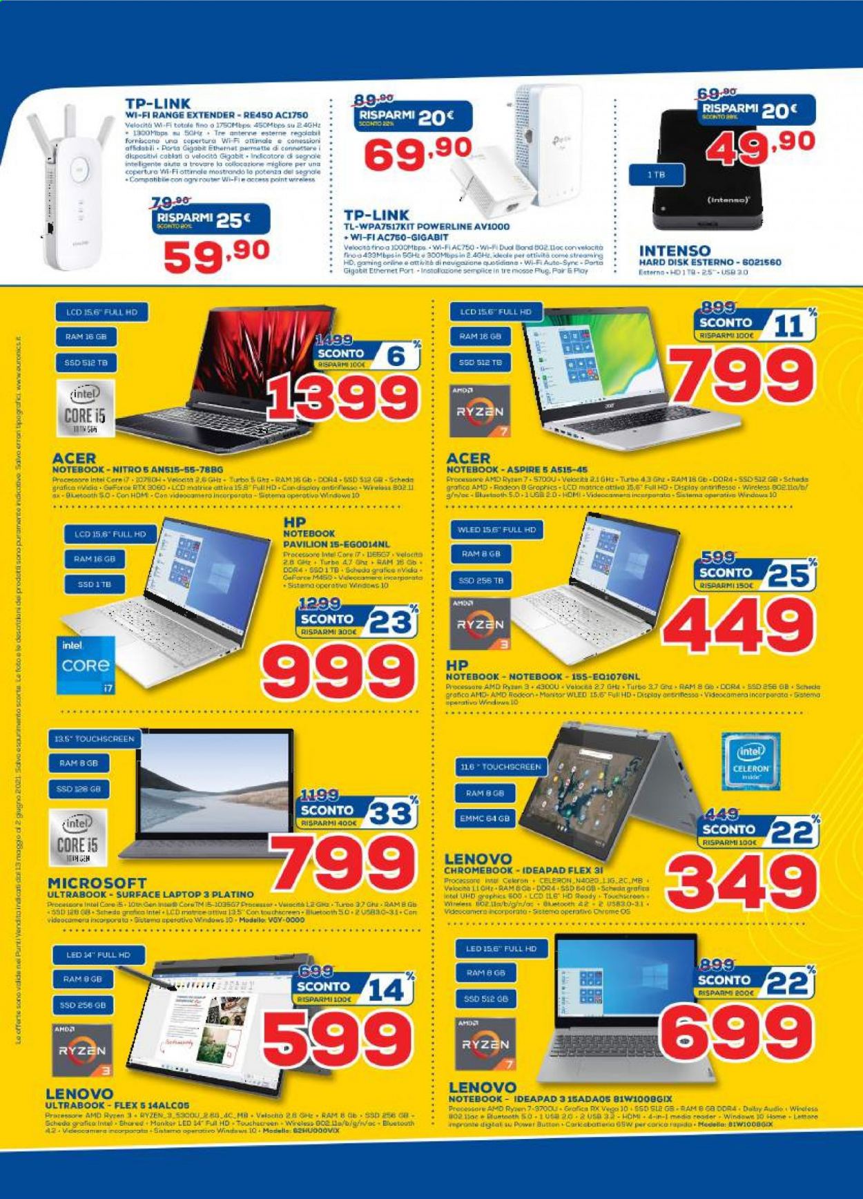 Volantino Euronics - 13/5/2021 - 2/6/2021. Pagina 18