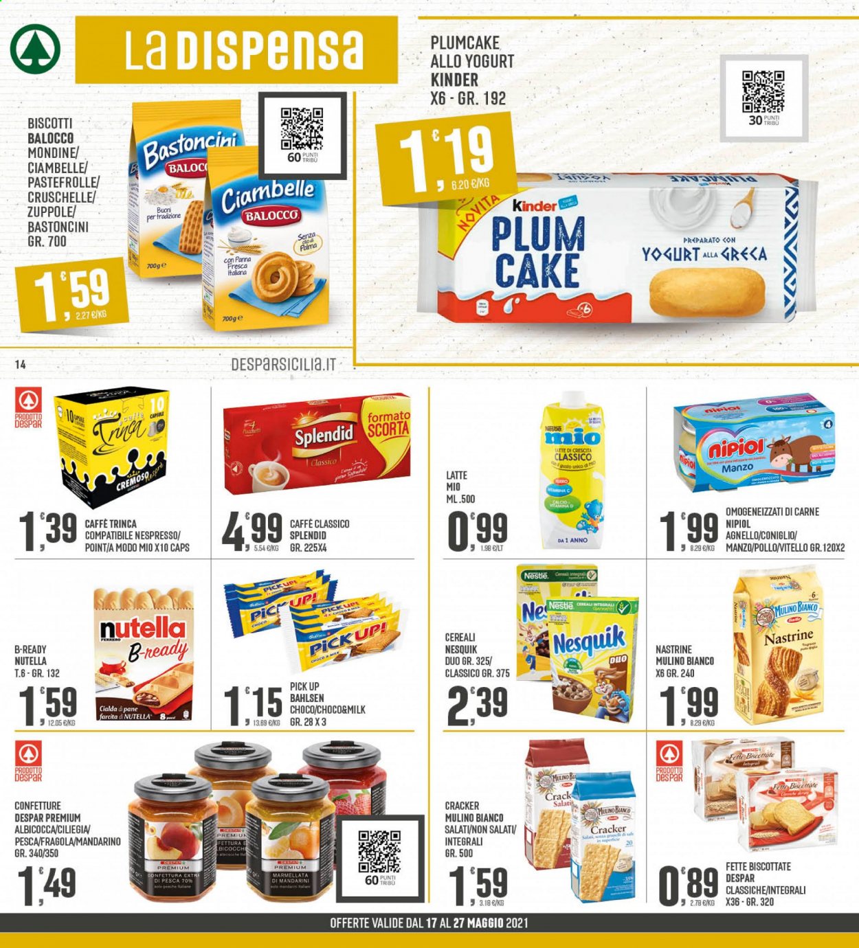 Volantino Eurospar - 17/5/2021 - 27/5/2021. Pagina 14