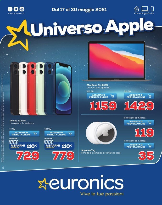 Volantino Euronics - 17/5/2021 - 30/5/2021. Pagina 1