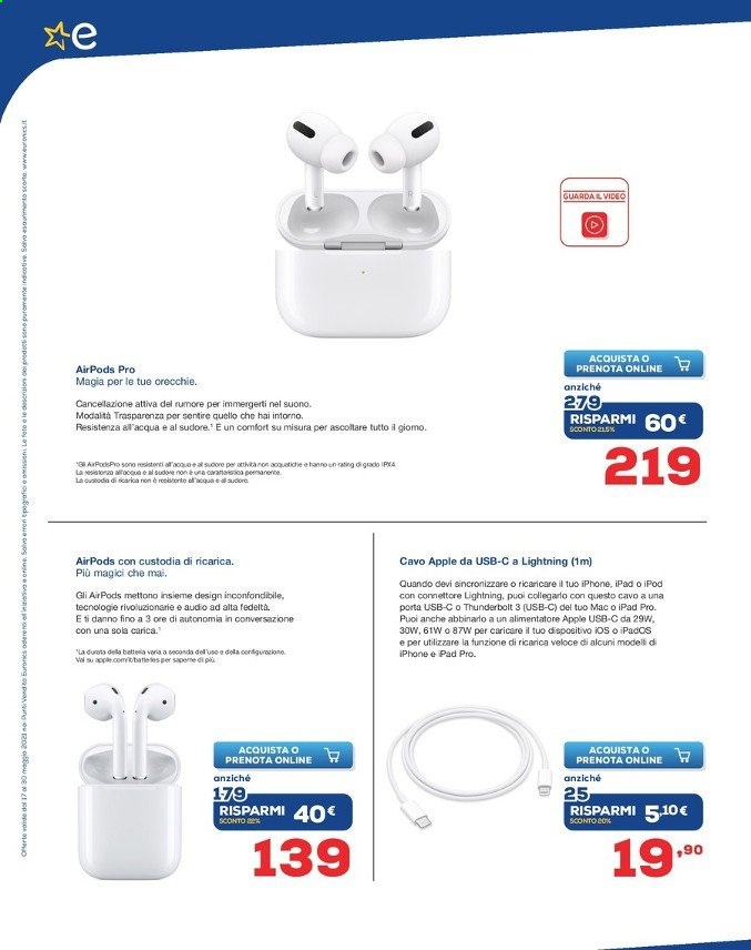 Volantino Euronics - 17/5/2021 - 30/5/2021. Pagina 4