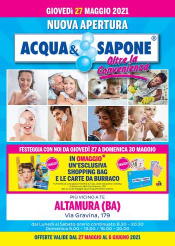 Volantino Acqua & Sapone - 27.5.2021 - 6.6.2021.