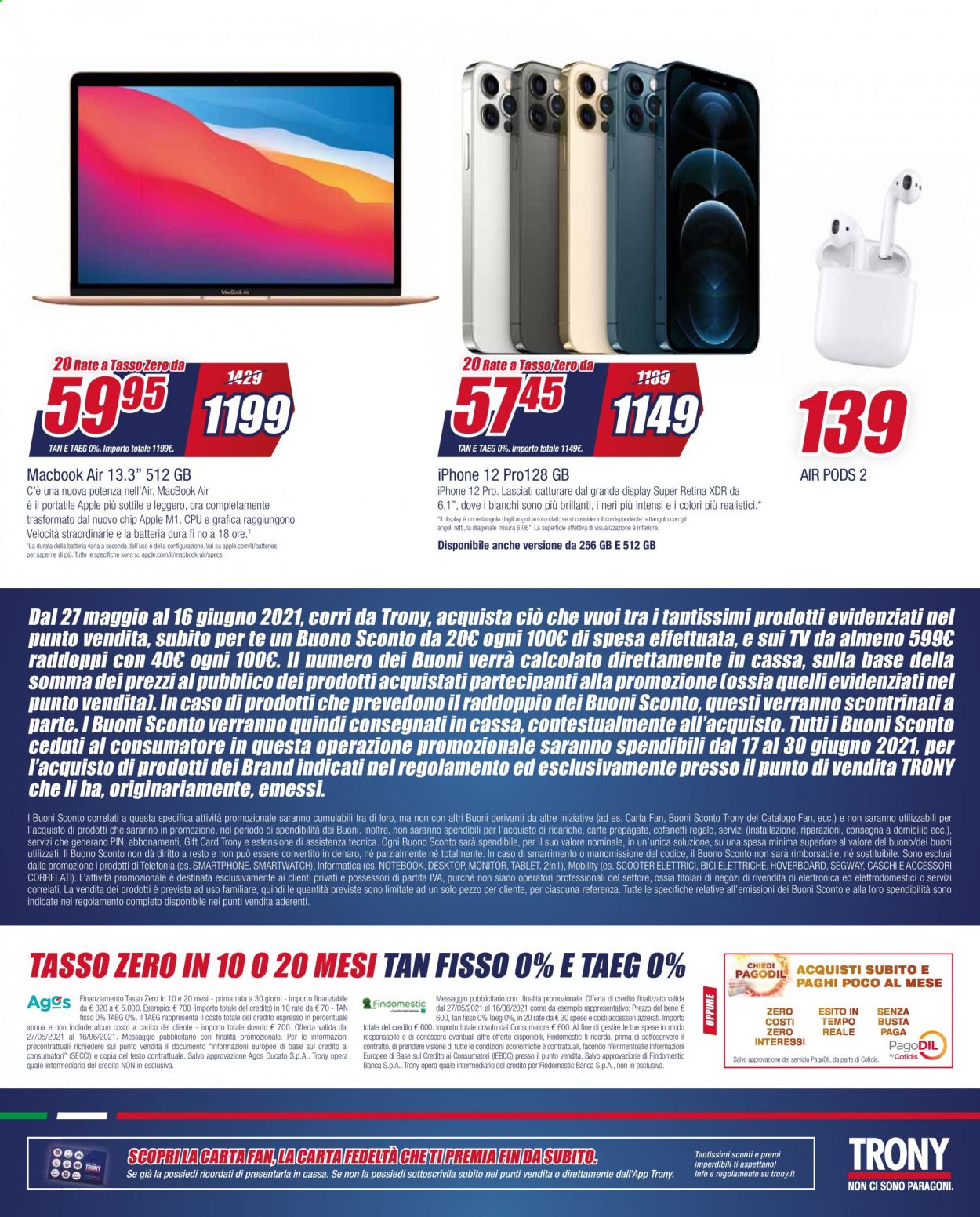 Volantino Trony - 27/5/2021 - 16/6/2021. Pagina 16