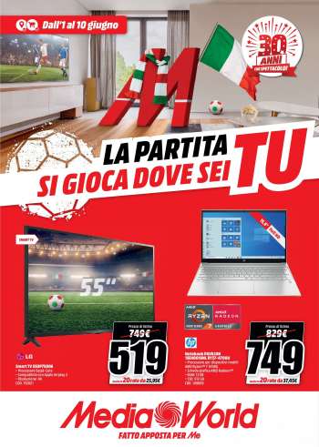 Volantino MediaWorld - 1.6.2021 - 10.6.2021.