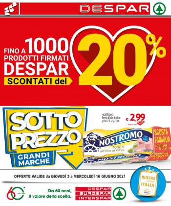 Volantino Despar - 3.6.2021 - 16.6.2021.