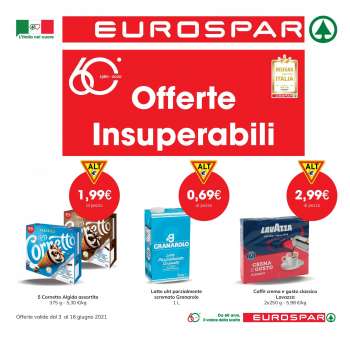Volantino Eurospar - 3.6.2021 - 16.6.2021.
