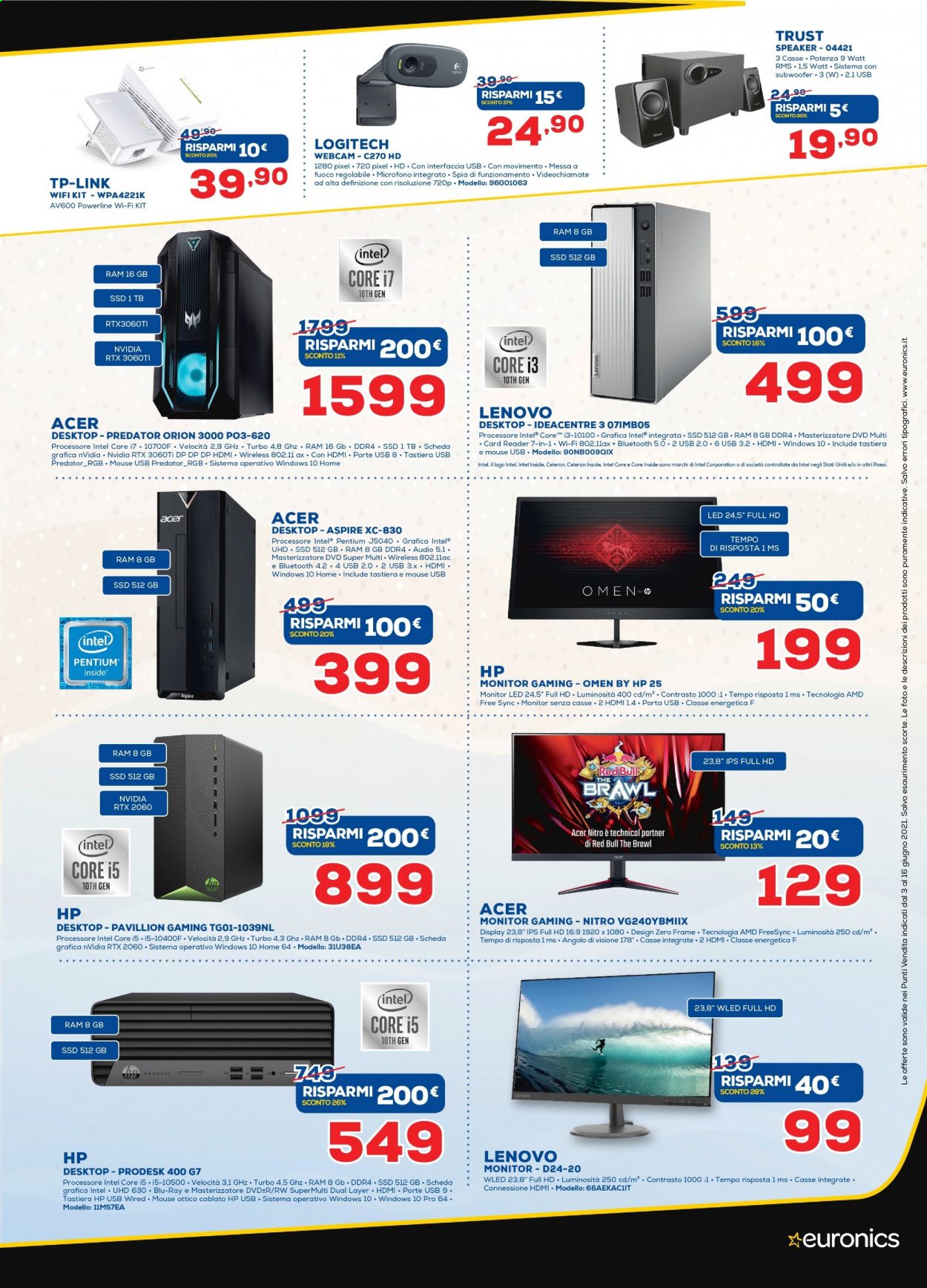 Volantino Euronics - 3/6/2021 - 16/6/2021. Pagina 16