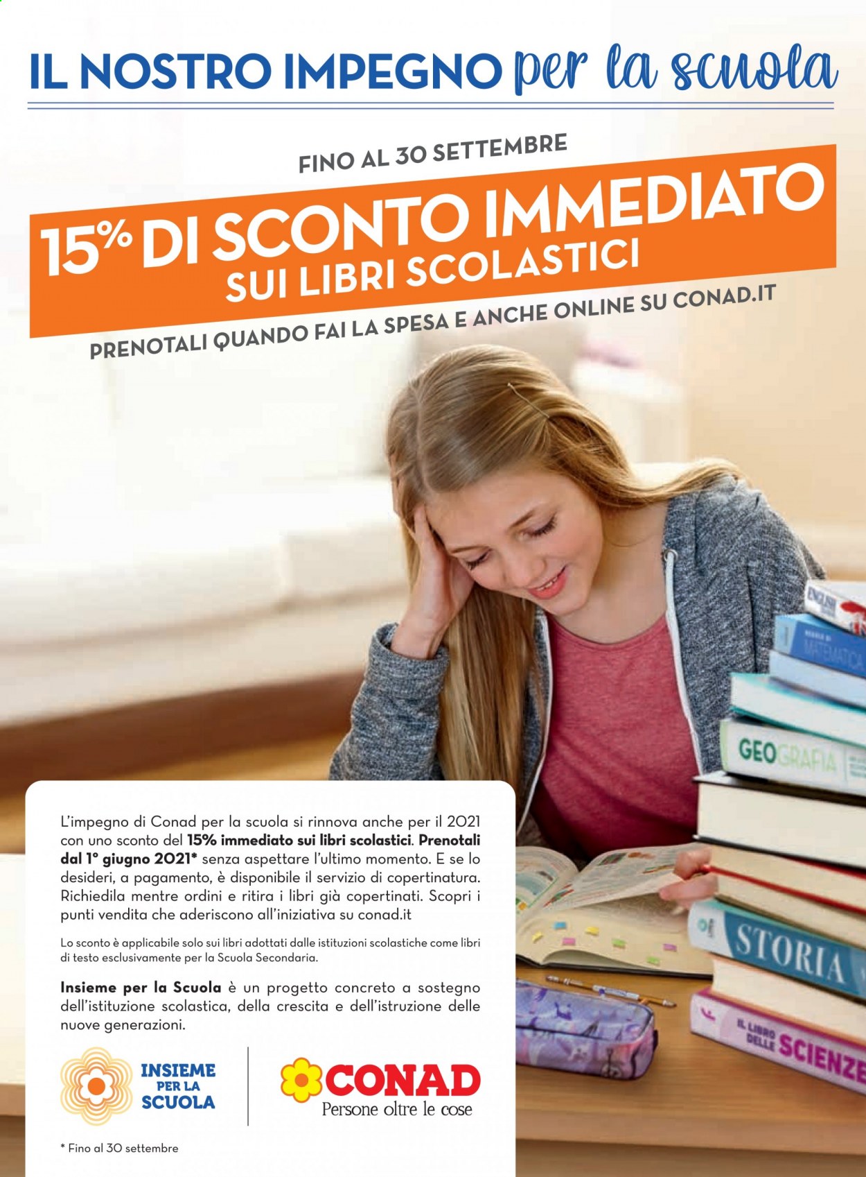 thumbnail - Volantino Conad - 9/6/2021 - 15/6/2021 - Prodotti in offerta - libri scolastici. Pagina 10.