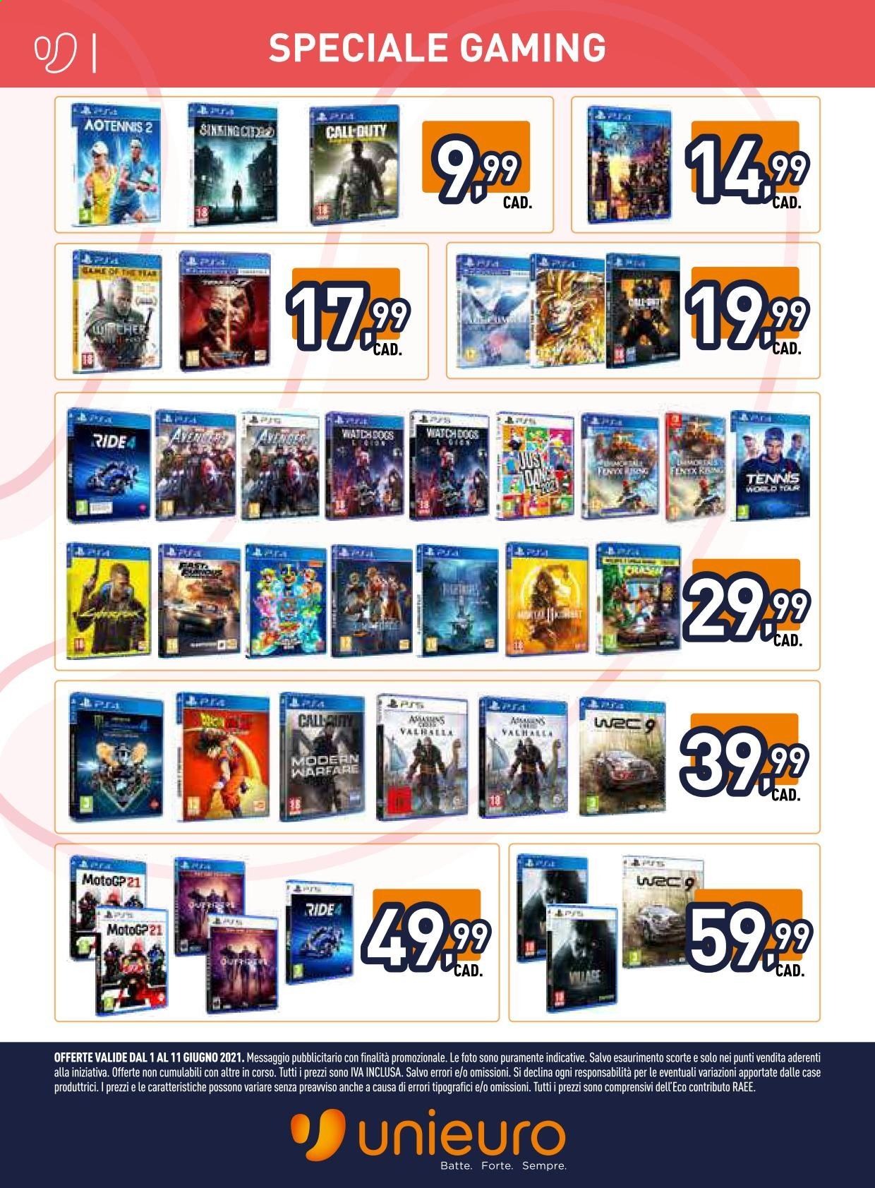 Volantino Unieuro - 1/6/2021 - 11/6/2021. Pagina 16