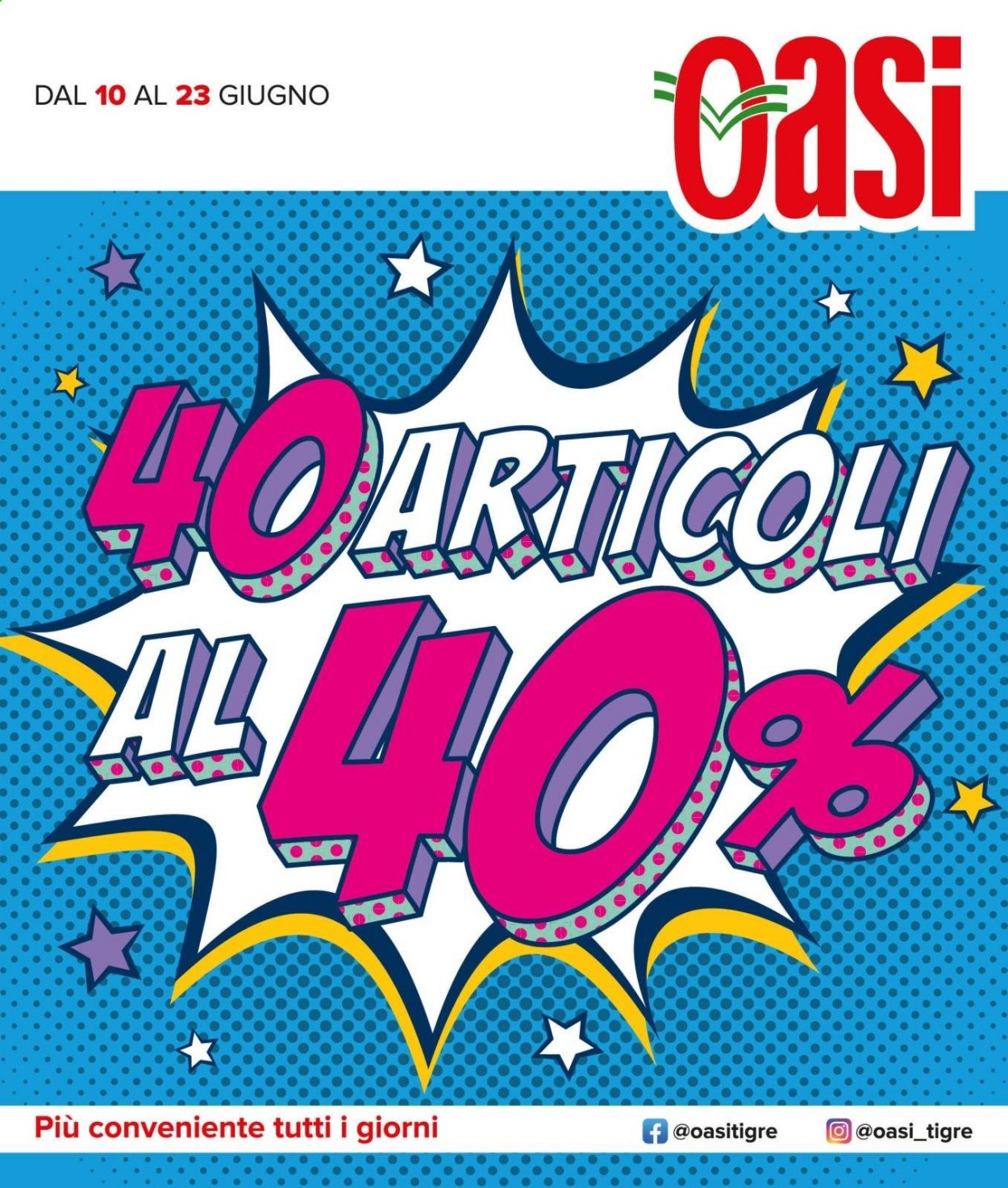 Volantino Oasi - 10/6/2021 - 23/6/2021. Pagina 1