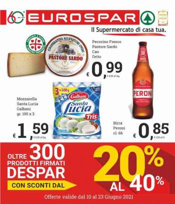 Volantino Eurospar - 10.6.2021 - 23.6.2021.