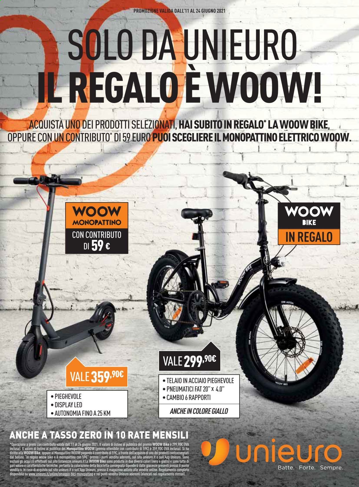 Volantino Unieuro - 11/6/2021 - 24/6/2021. Pagina 1
