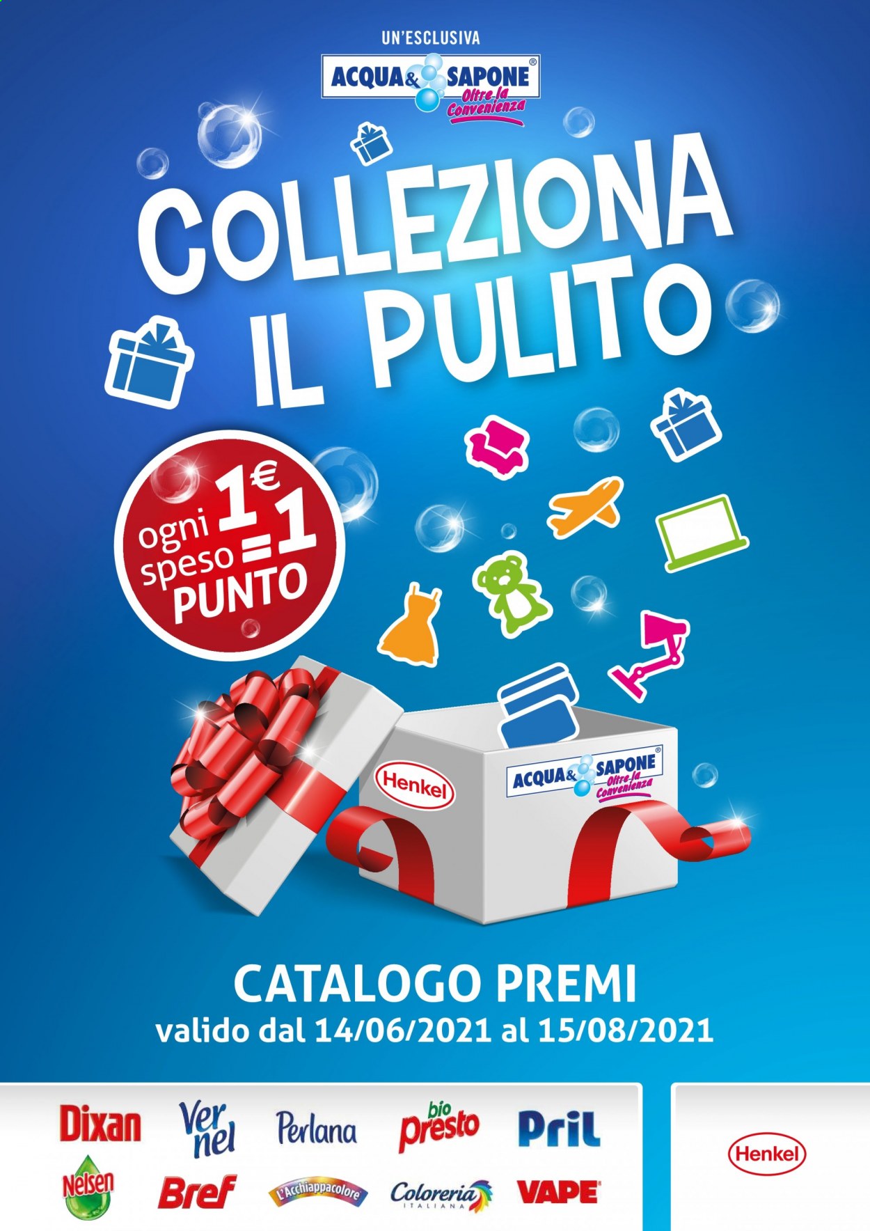 Volantino Acqua & Sapone - 14/6/2021 - 15/8/2021. Pagina 1