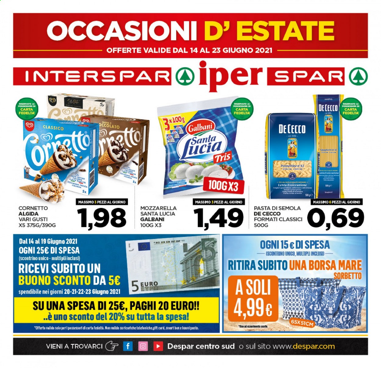 Volantino Interspar - 14/6/2021 - 23/6/2021. Pagina 1