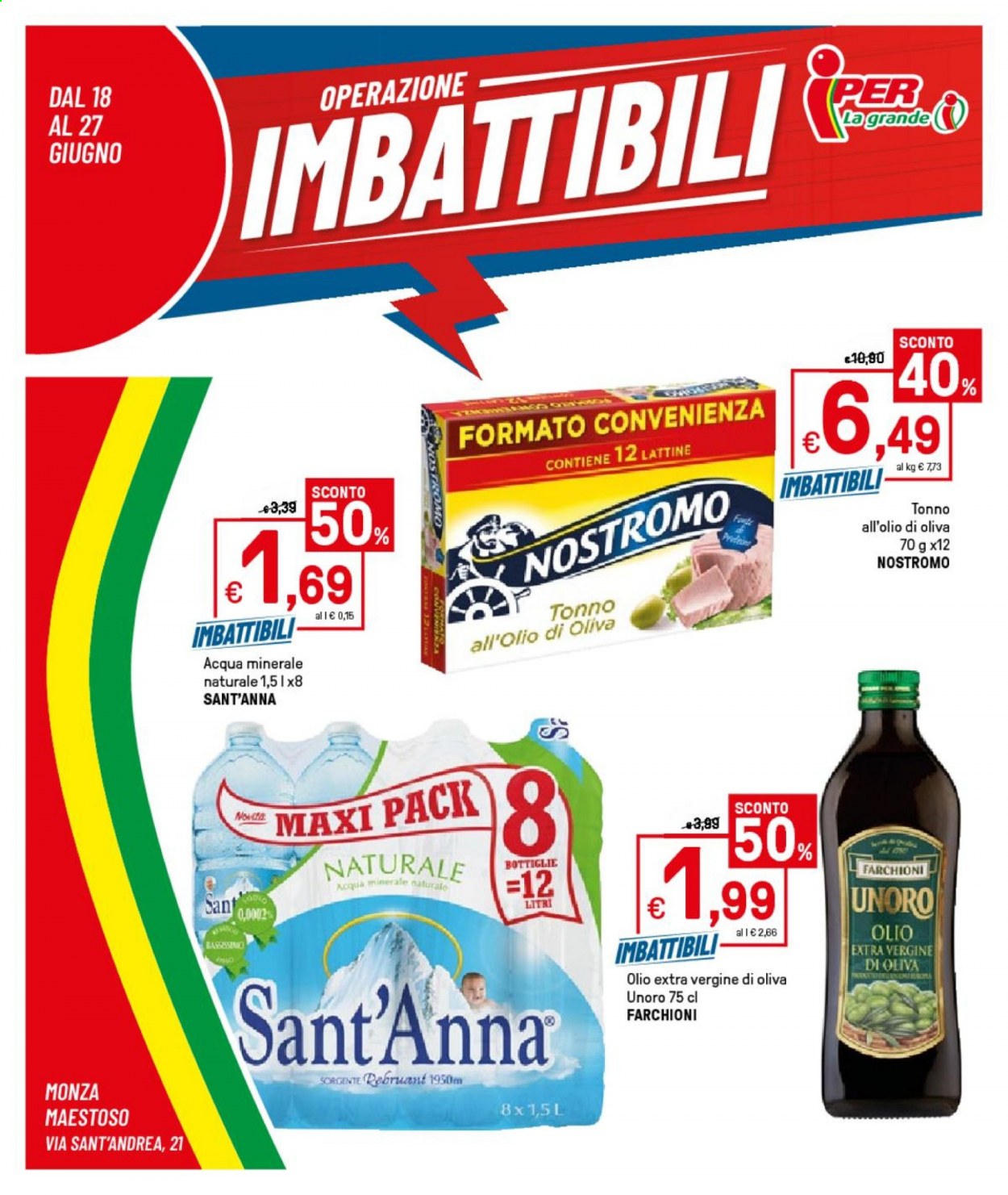 Volantino Iper, La grande i - 18/6/2021 - 27/6/2021. Pagina 1