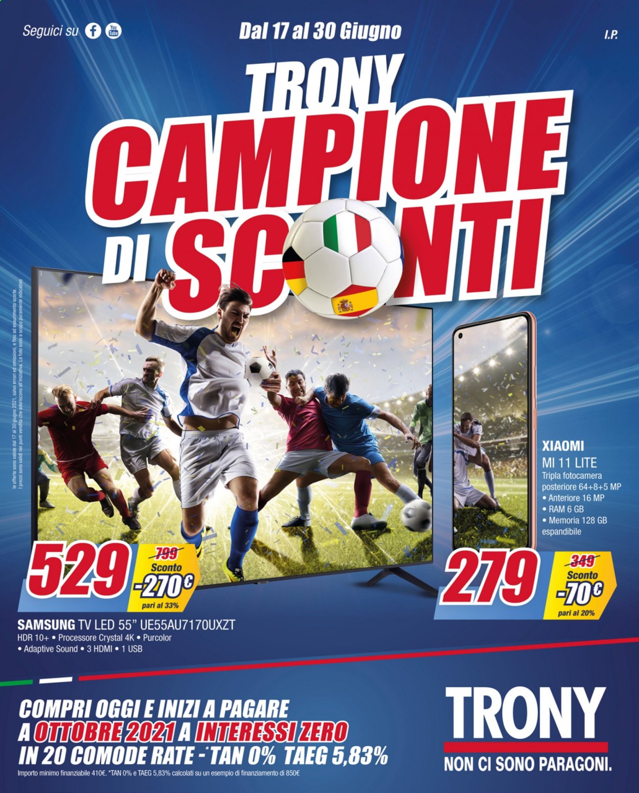 Volantino Trony - 17/6/2021 - 30/6/2021. Pagina 1