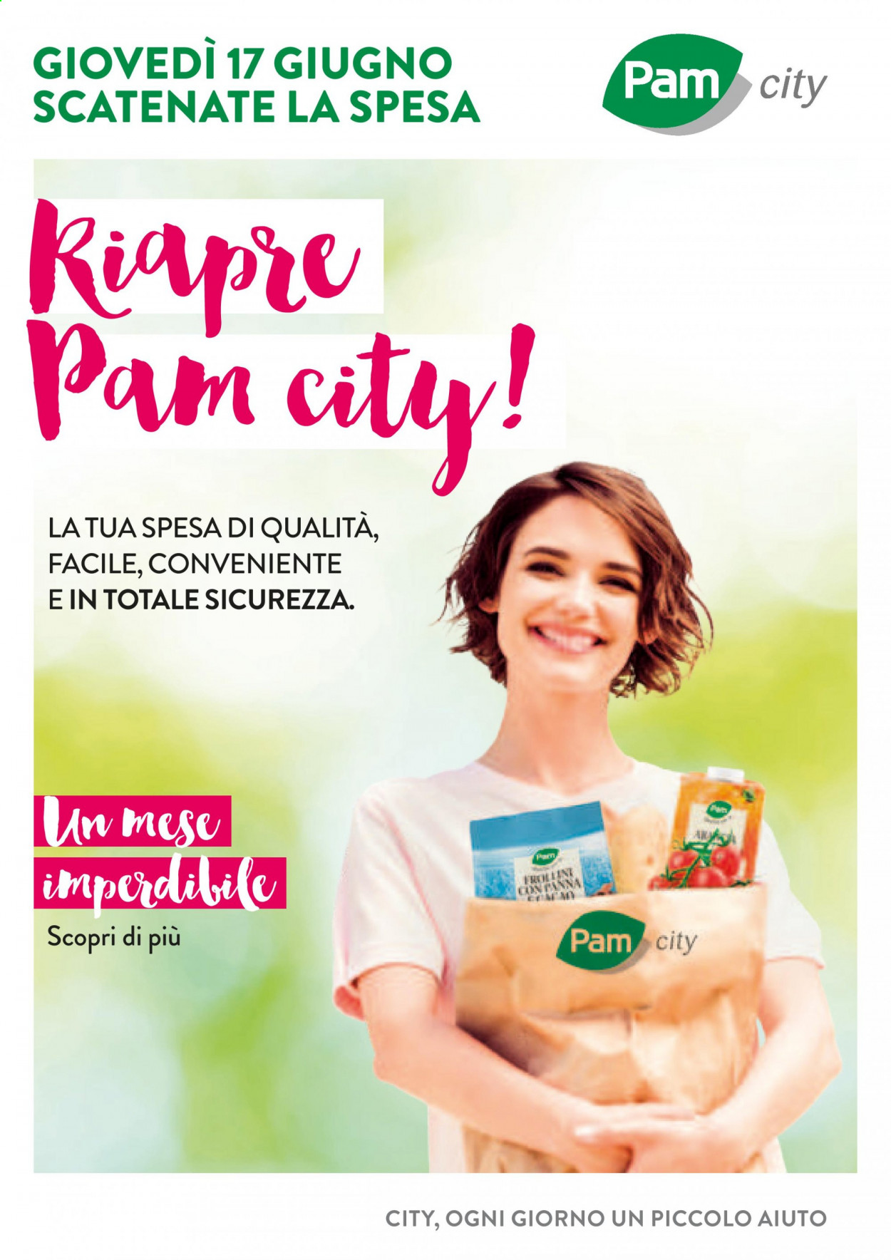 Volantino Pam city - 17/6/2021 - 18/7/2021. Pagina 1
