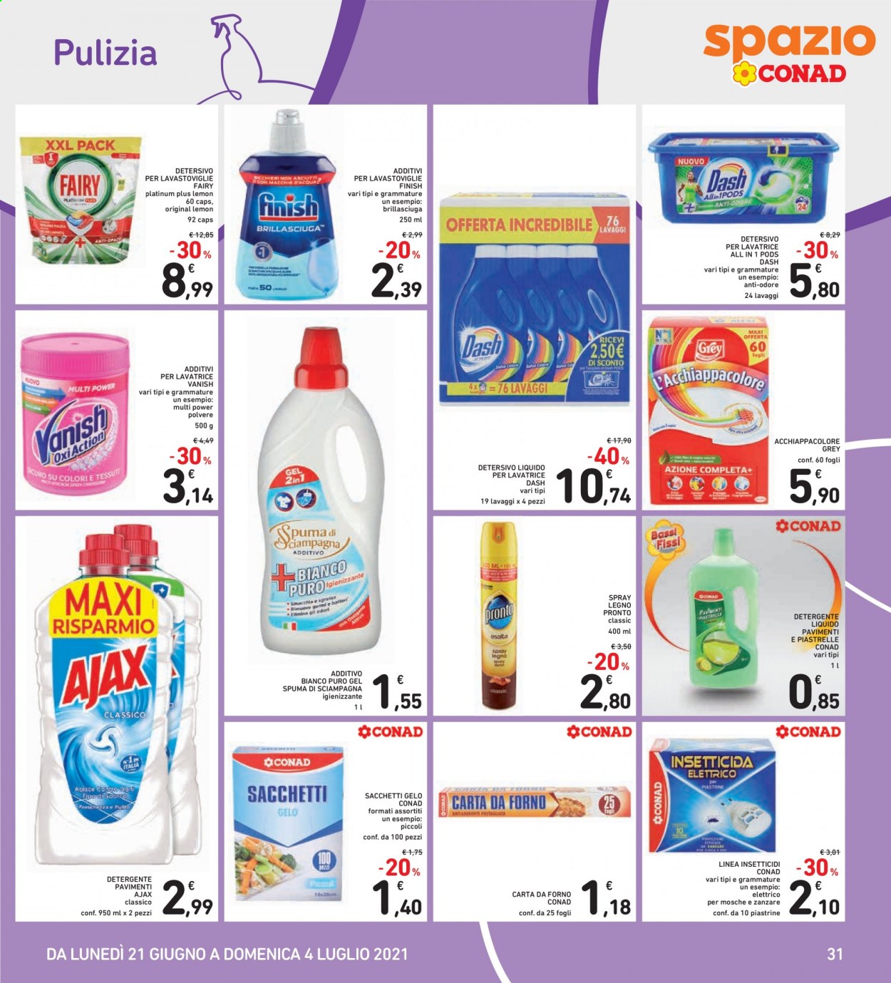Volantino Conad - 21/6/2021 - 4/7/2021. Pagina 31