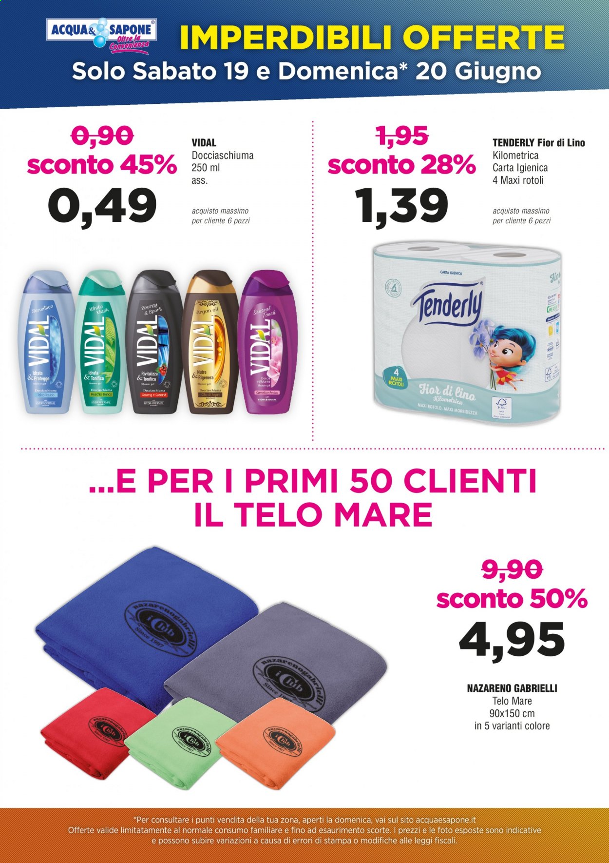 Volantino Acqua & Sapone - 19/6/2021 - 20/6/2021. Pagina 1