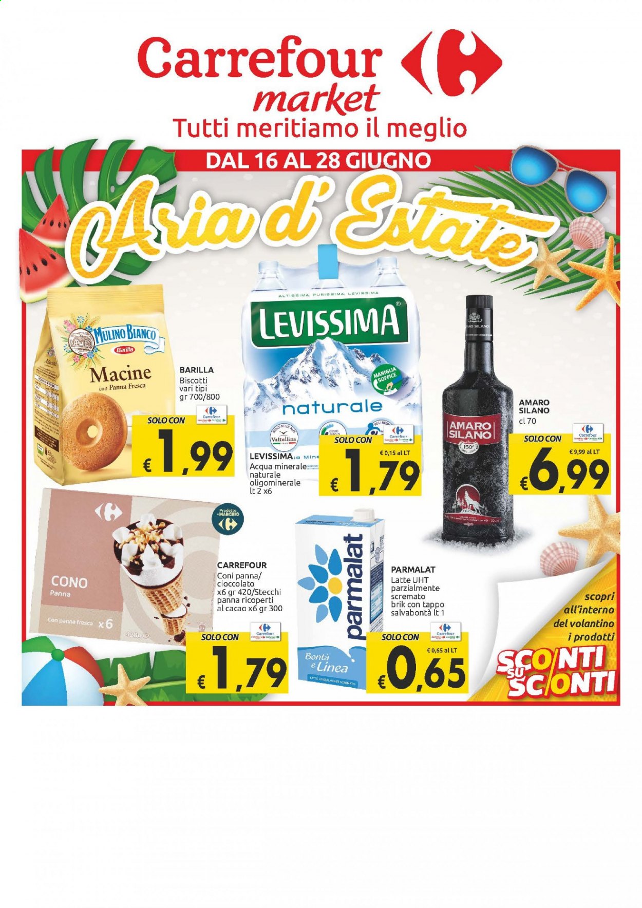 Volantino Carrefour - 16/6/2021 - 28/6/2021. Pagina 1