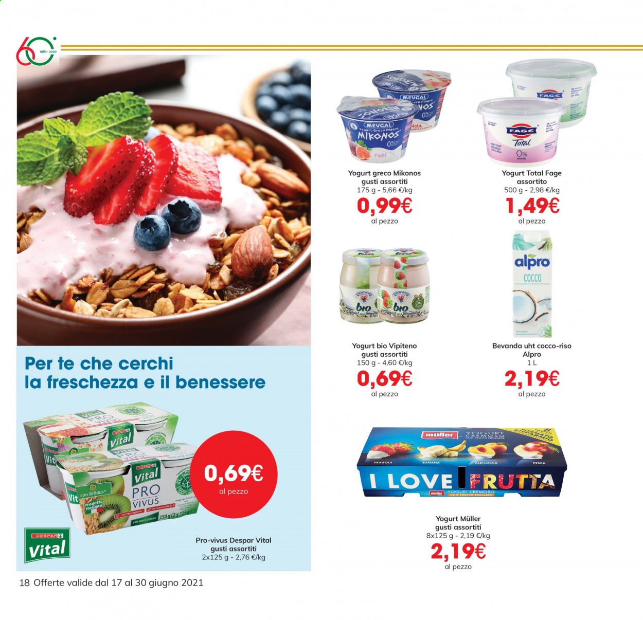 Volantino Eurospar - 17/6/2021 - 30/6/2021. Pagina 18