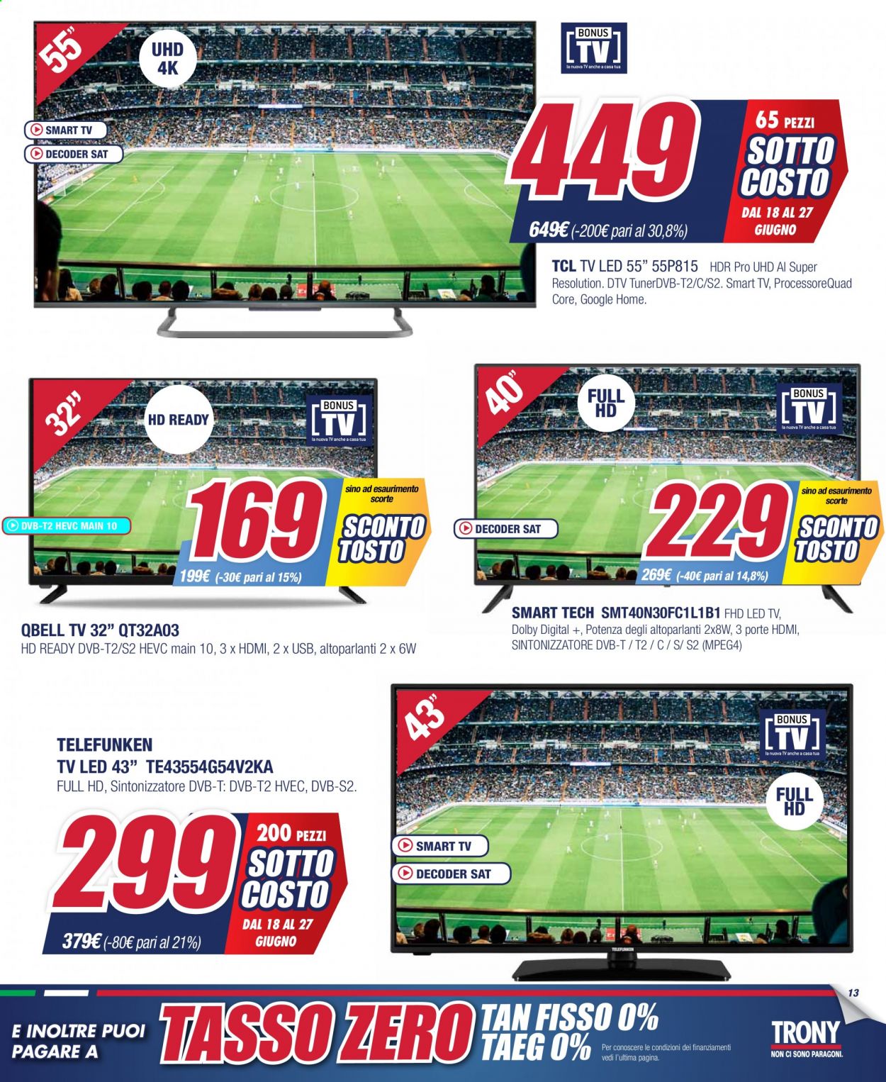 Volantino Trony - 18/6/2021 - 27/6/2021. Pagina 13