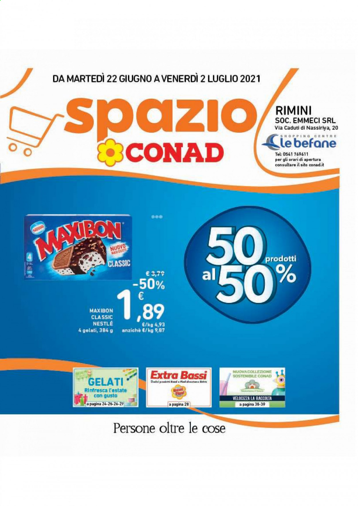 Volantino Conad - 22/6/2021 - 2/7/2021. Pagina 1
