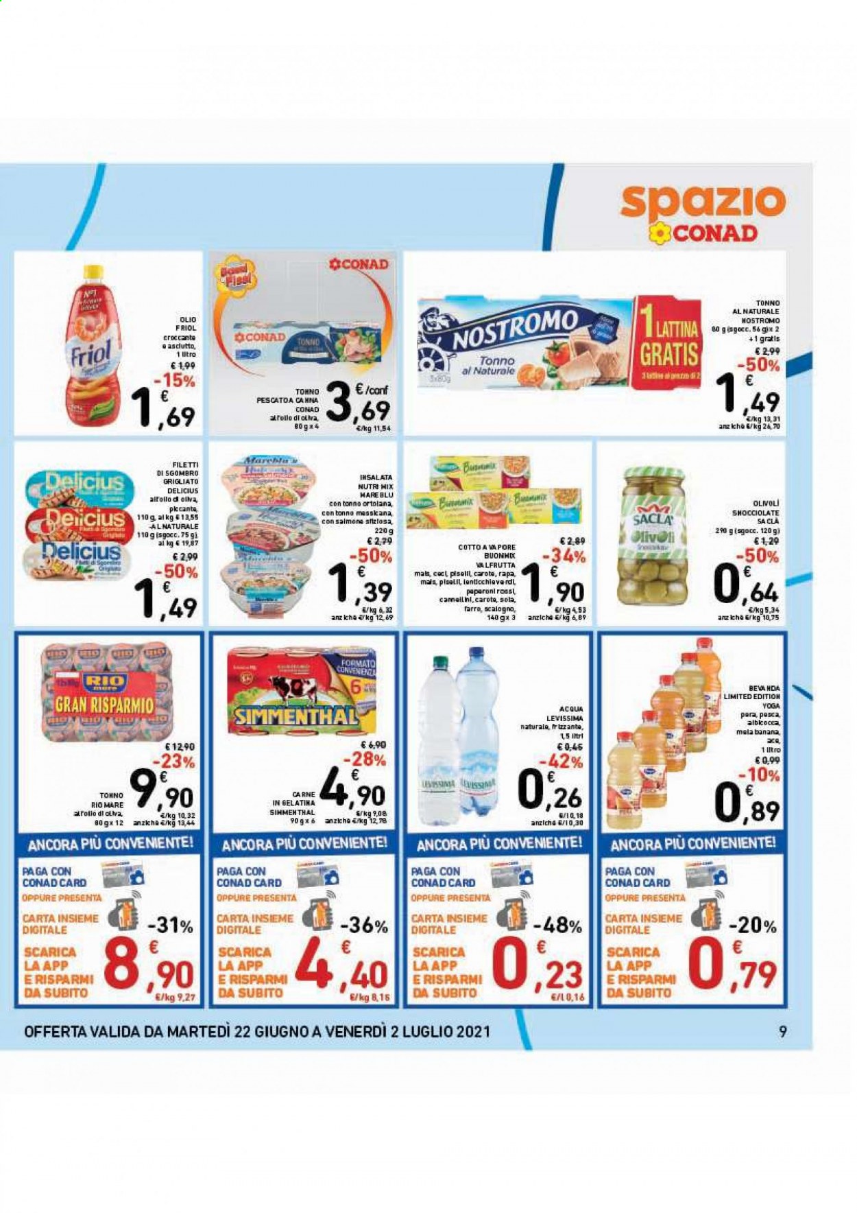 Volantino Conad - 22/6/2021 - 2/7/2021. Pagina 9