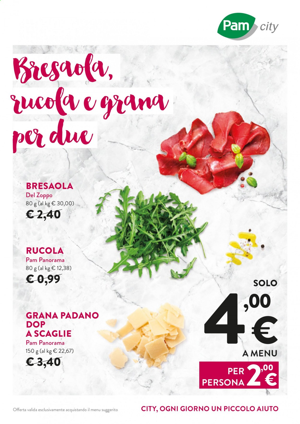 Volantino Pam city. Pagina 1