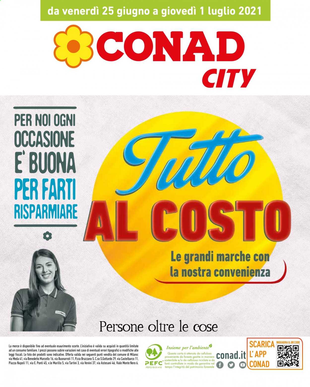 Volantino Conad - 25/6/2021 - 1/7/2021. Pagina 1