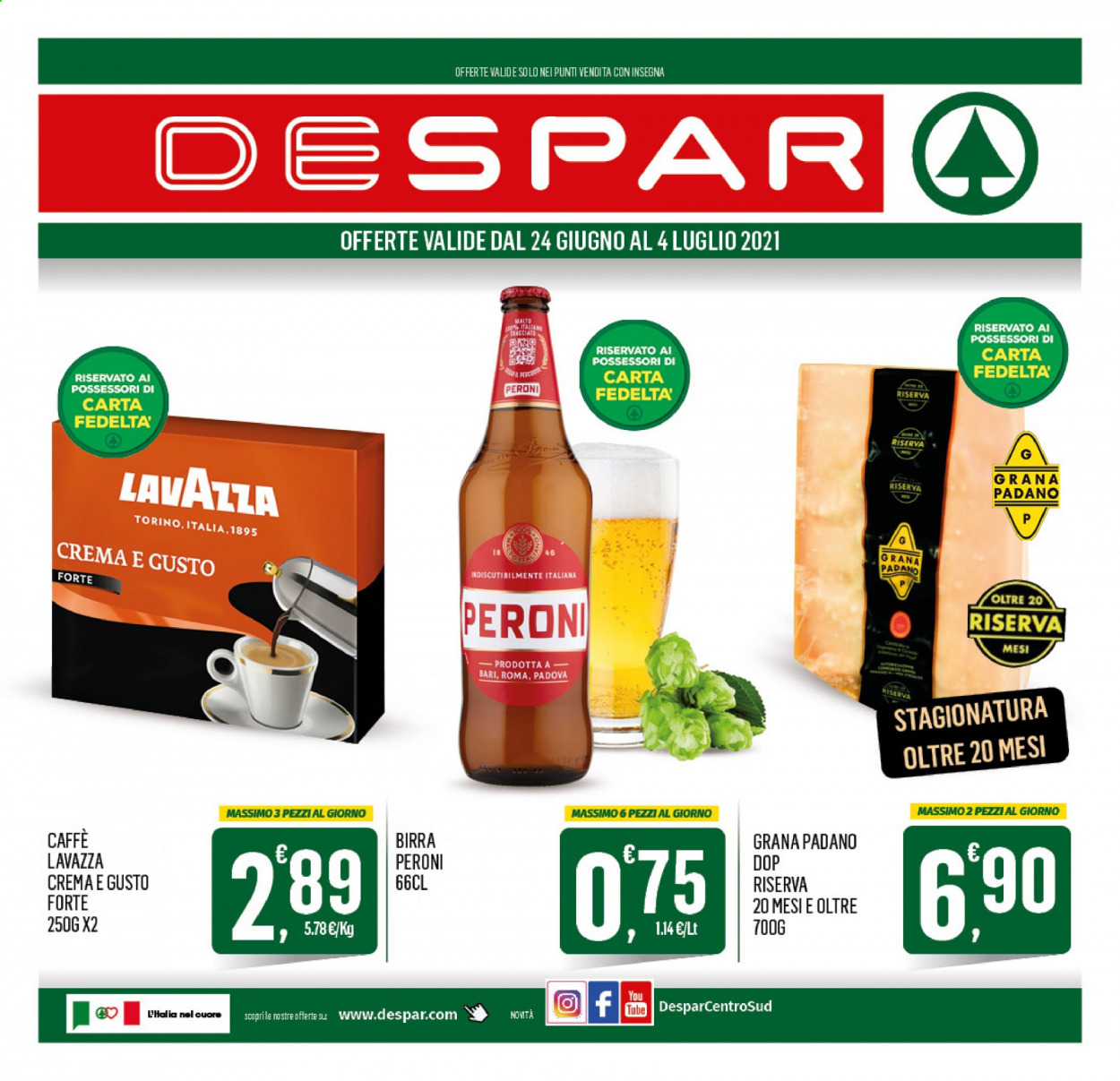 Volantino Despar - 24/6/2021 - 4/7/2021. Pagina 1