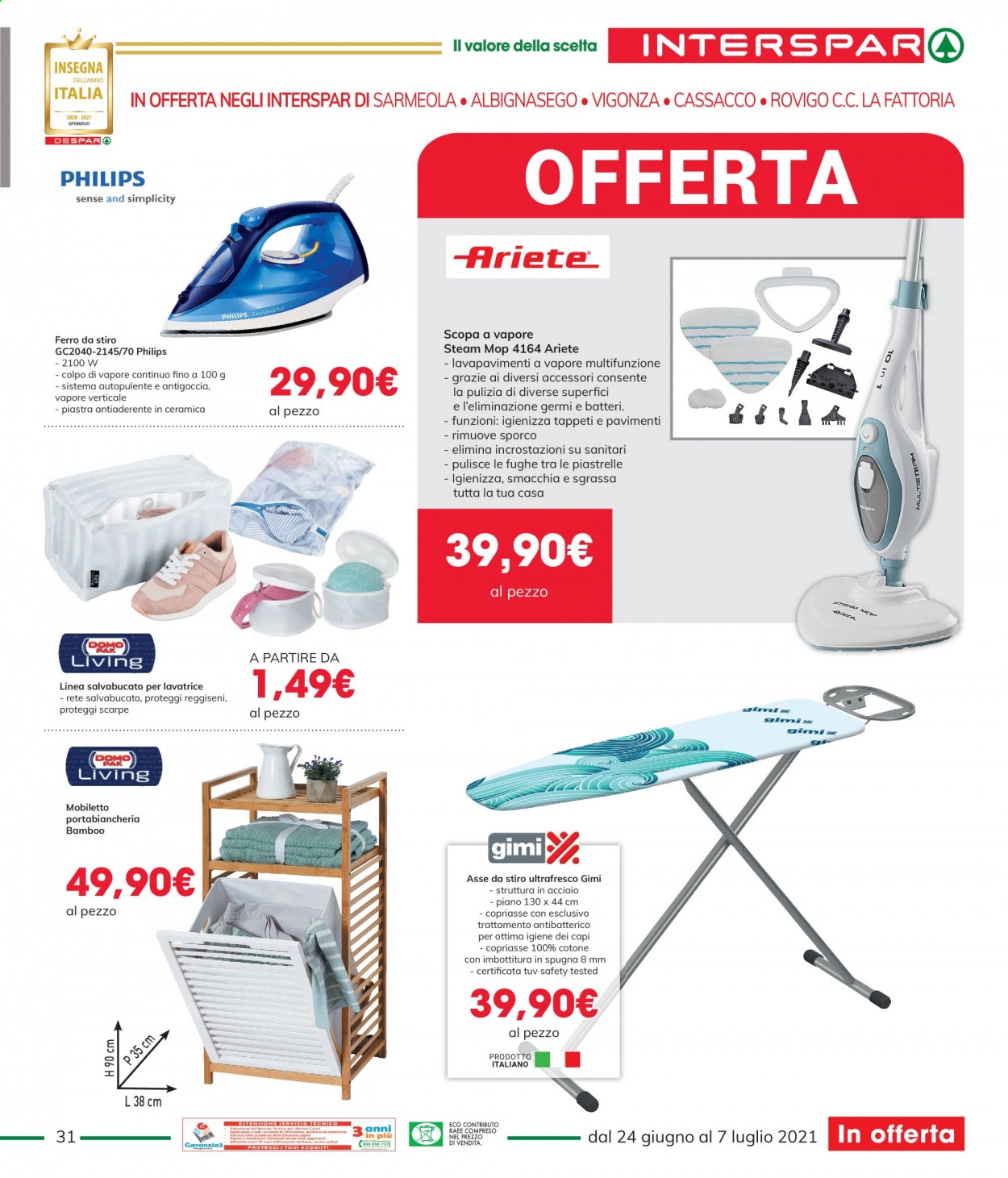 Volantino Interspar - 24/6/2021 - 7/7/2021. Pagina 31