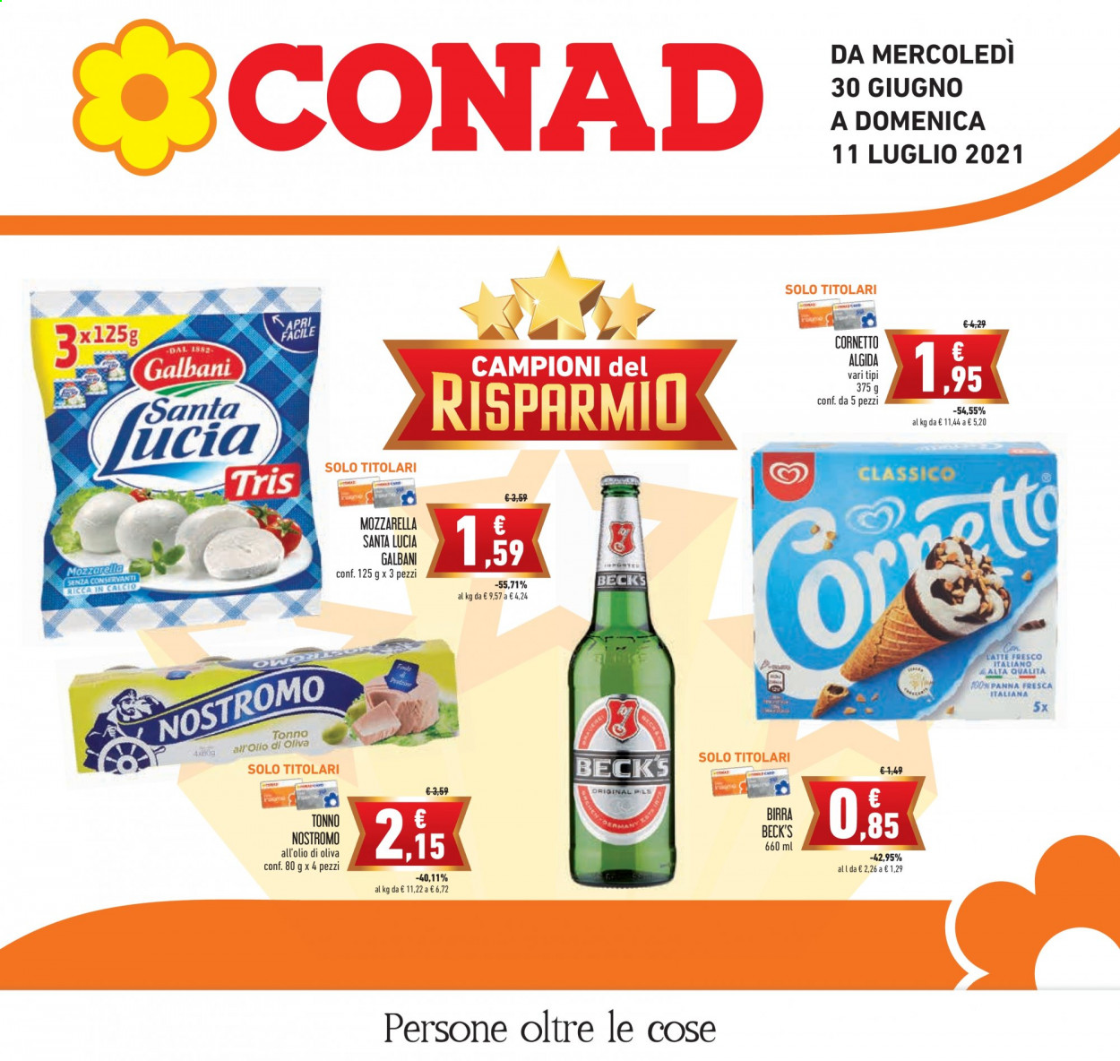 Volantino Conad - 30/6/2021 - 11/7/2021. Pagina 1