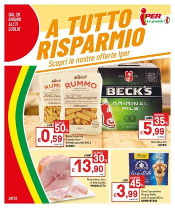 Volantino Iper, La grande i - 28.6.2021 - 11.7.2021.